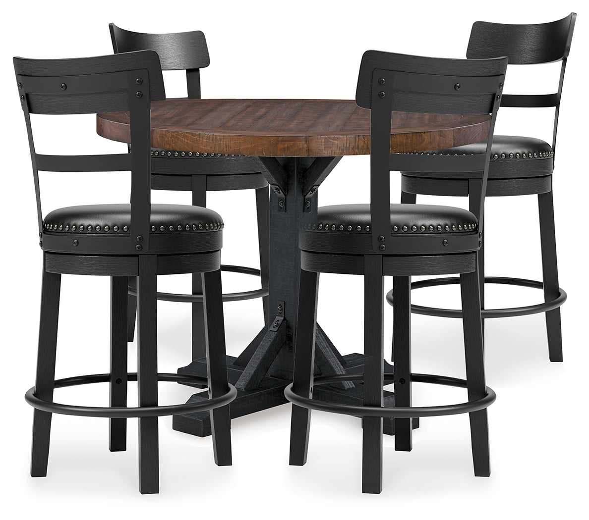 Valebeck Multi Counter Height Table and 4 Barstools from Ashley - Luna Furniture