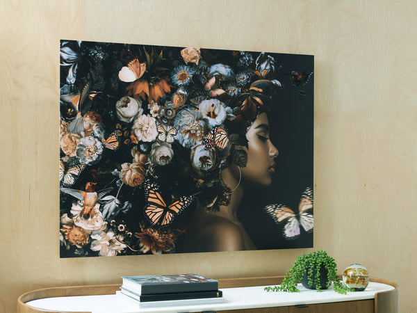 Valfer Orange/Black/White Wall Art
