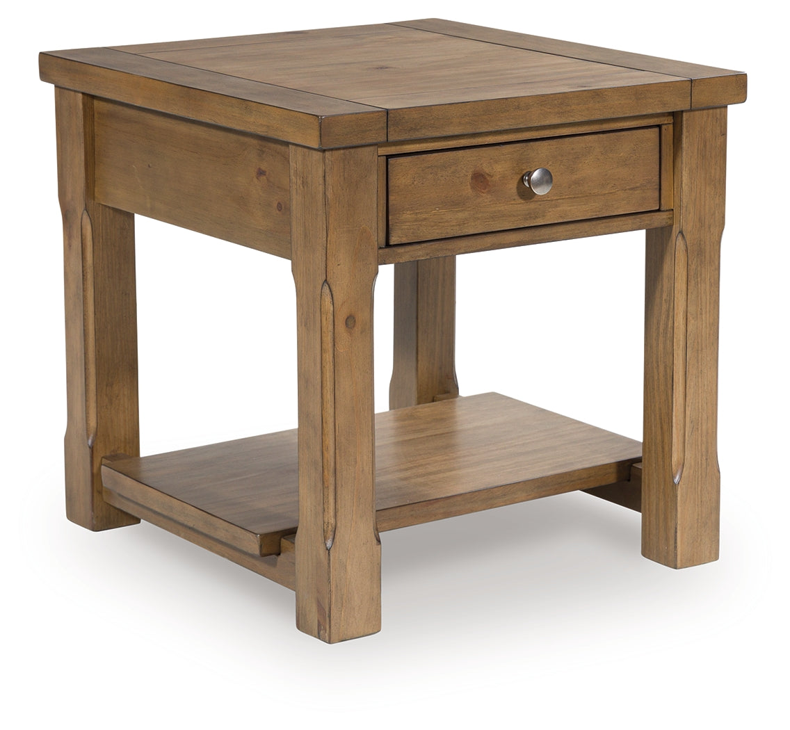 Vandenmore Medium Brown End Table from Ashley - Luna Furniture