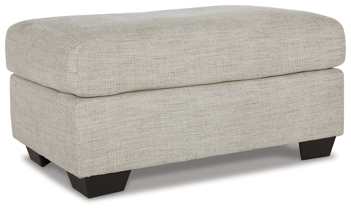 Vayda Chair and Ottoman in Pebble from Ashley - Luna Furniture