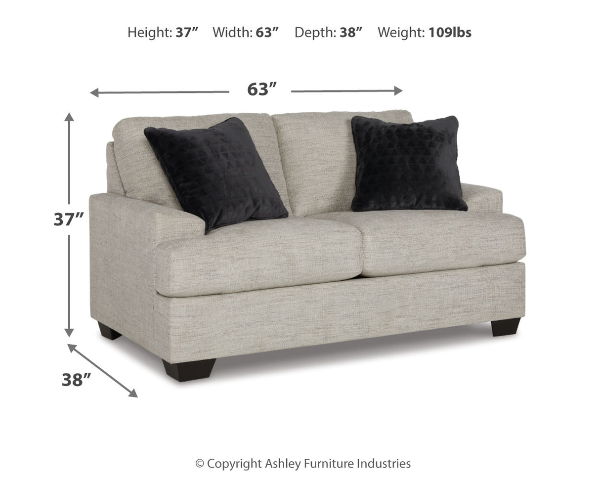 Vayda Sofa, Loveseat, Chair and Ottoman in Pebble from Ashley - Luna Furniture