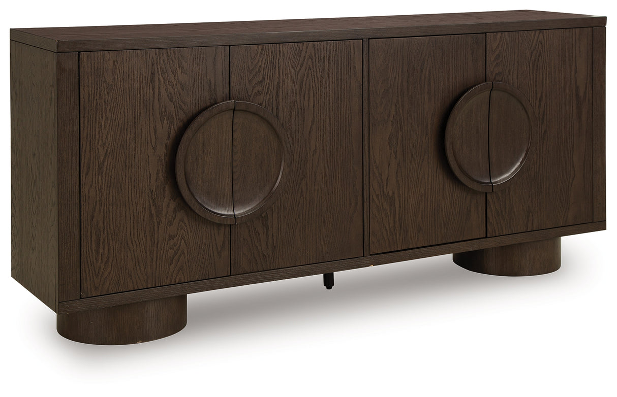 Veeda Dark Brown Accent Cabinet from Ashley - Luna Furniture