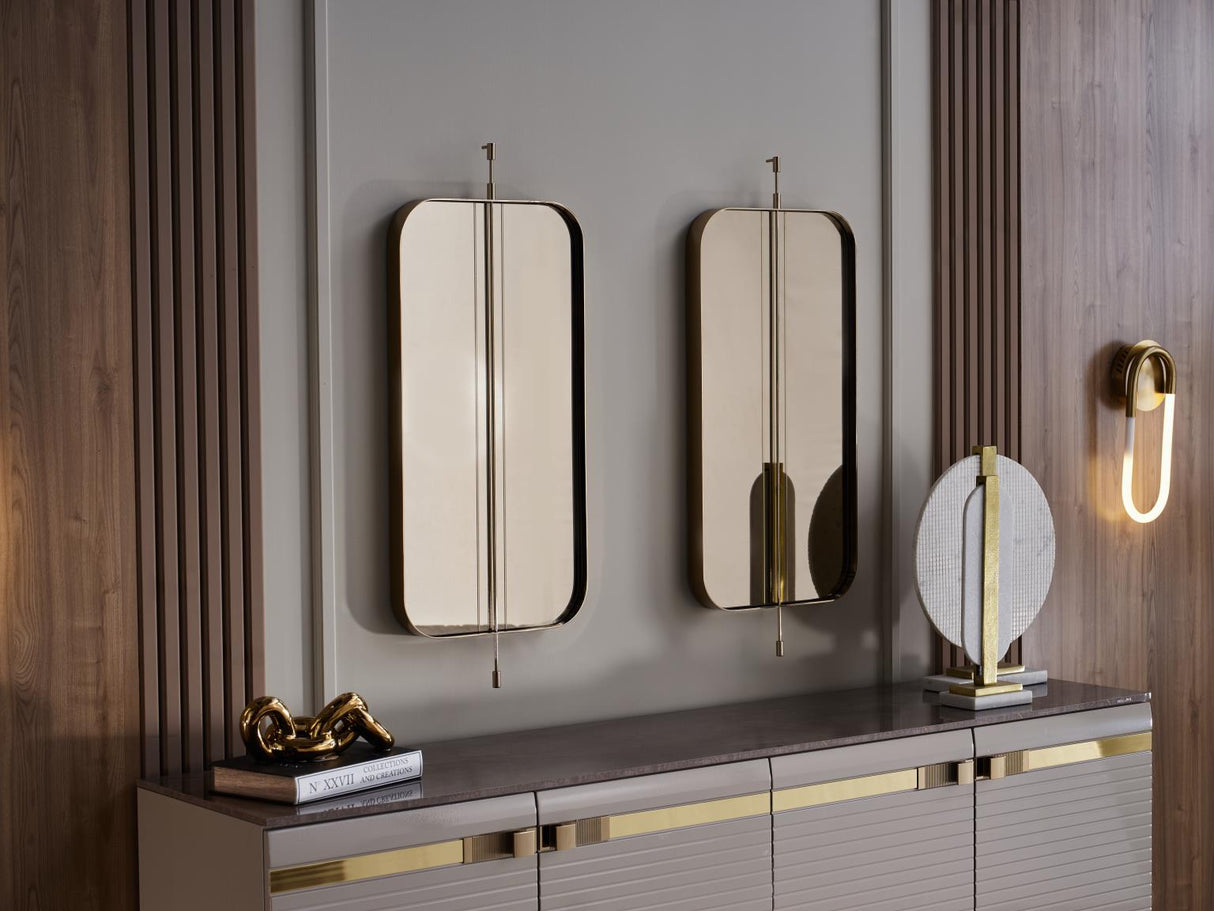 Veronica Buffet Mirror from Bellona - Luna Furniture