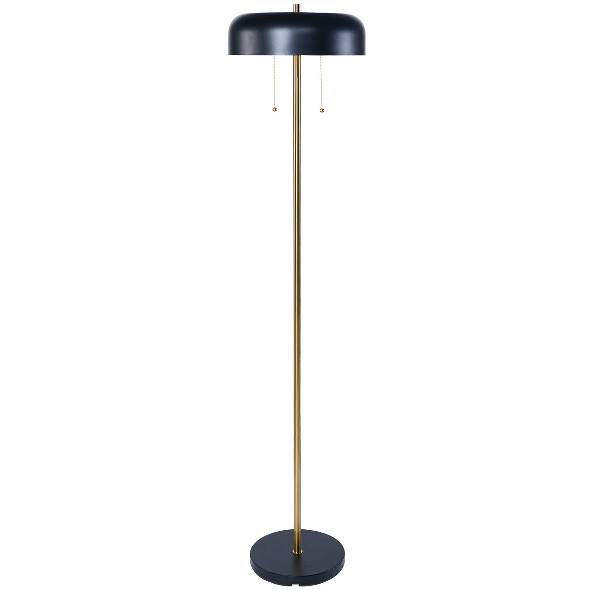 Vesper Floor lamp with Black outer and White inner from Ashcroft Furniture - Luna Furniture