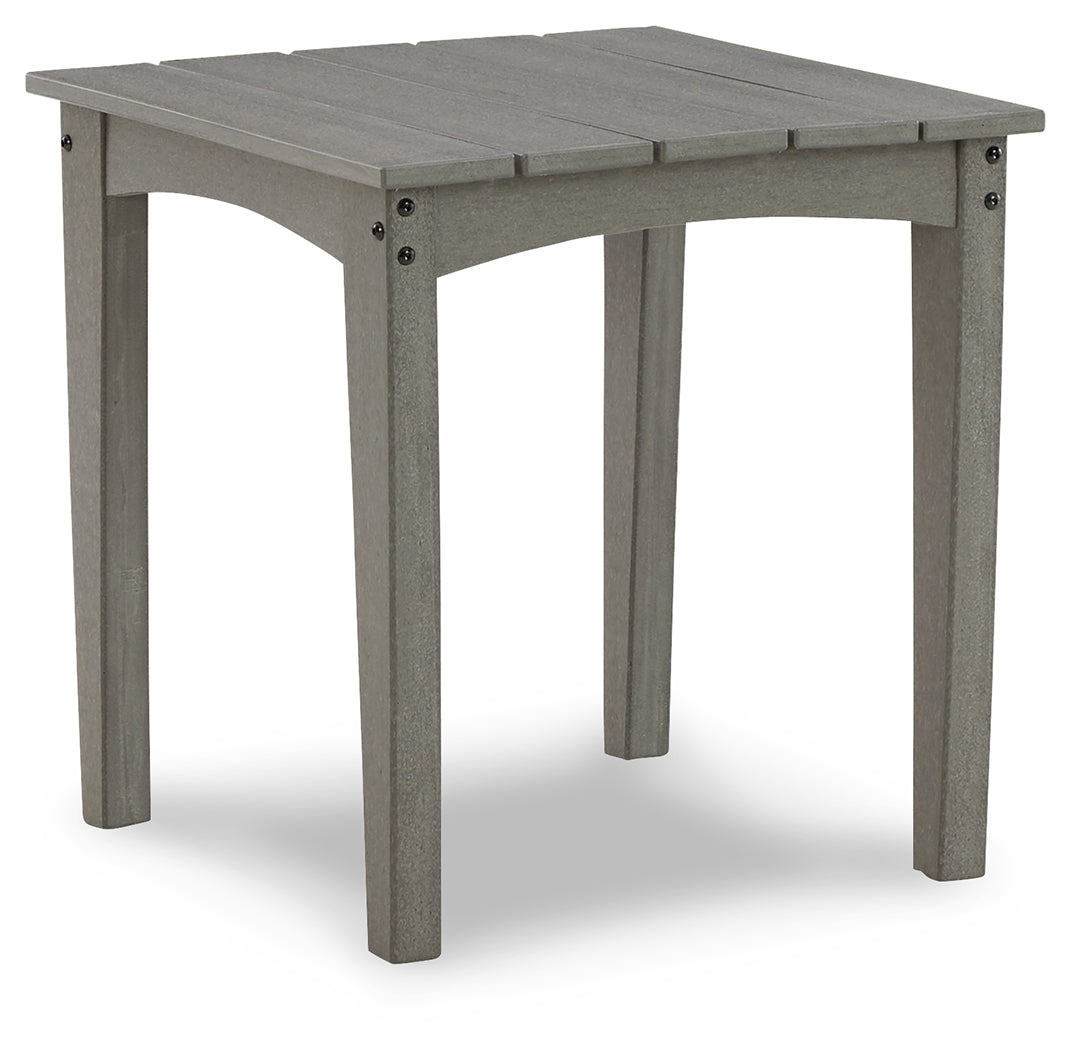 Visola Outdoor Coffee Table with 2 End Tables in Gray from Ashley - Luna Furniture