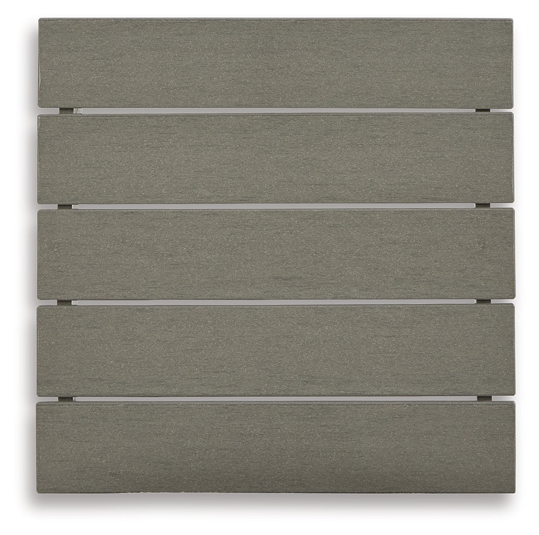 Visola Outdoor Coffee Table with 2 End Tables in Gray from Ashley - Luna Furniture