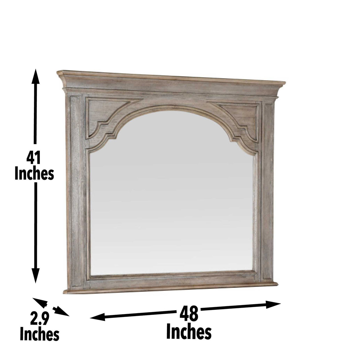 Highland Park Waxed Driftwood Dresser/Mirror from Steve Silver - Luna Furniture