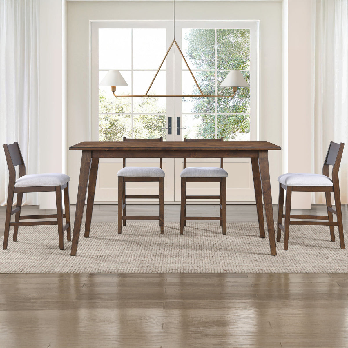 Canton Mocha 72" Solid Wood Counter Table from Steve Silver - Luna Furniture