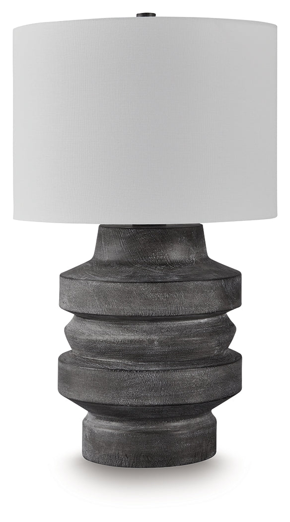Wahida Distressed Black Table Lamp from Ashley - Luna Furniture