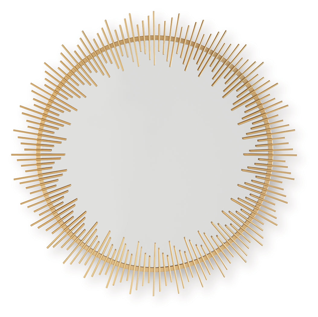 Wainport Gold Finish Accent Mirror from Ashley - Luna Furniture