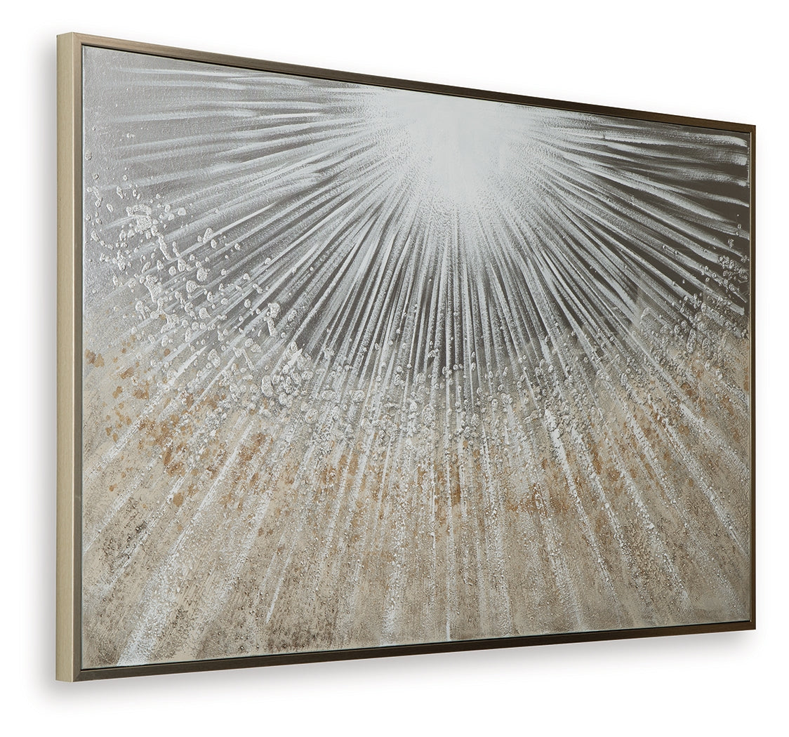 Waldard Gray/Taupe/White Wall Art from Ashley - Luna Furniture