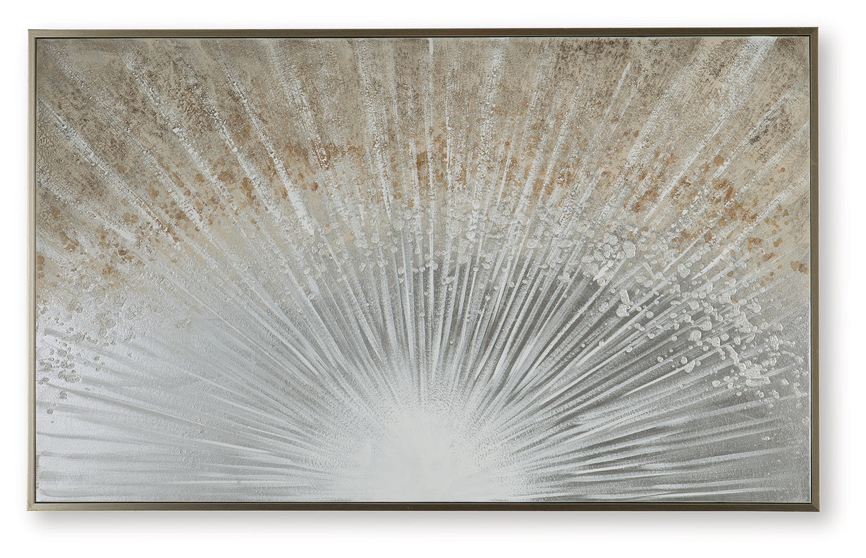 Waldard Gray/Taupe/White Wall Art from Ashley - Luna Furniture