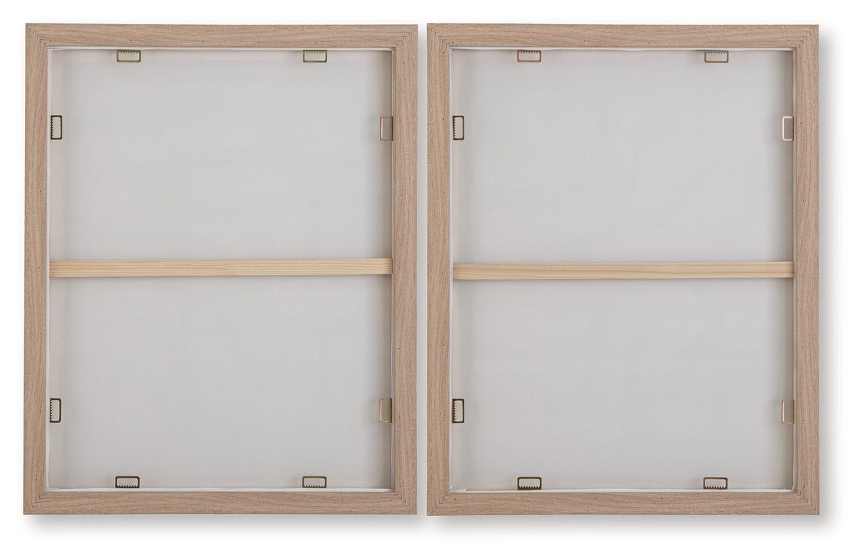 Waldett Beige/White Wall Art (Set of 2) from Ashley Furniture - Luna Furniture