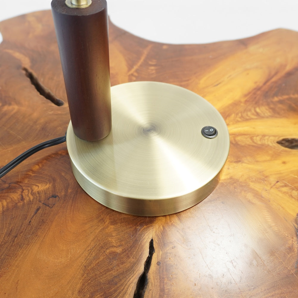 Wander Right Angle Glass Table Lamp - Bronze from Ashcroft Furniture - Luna Furniture