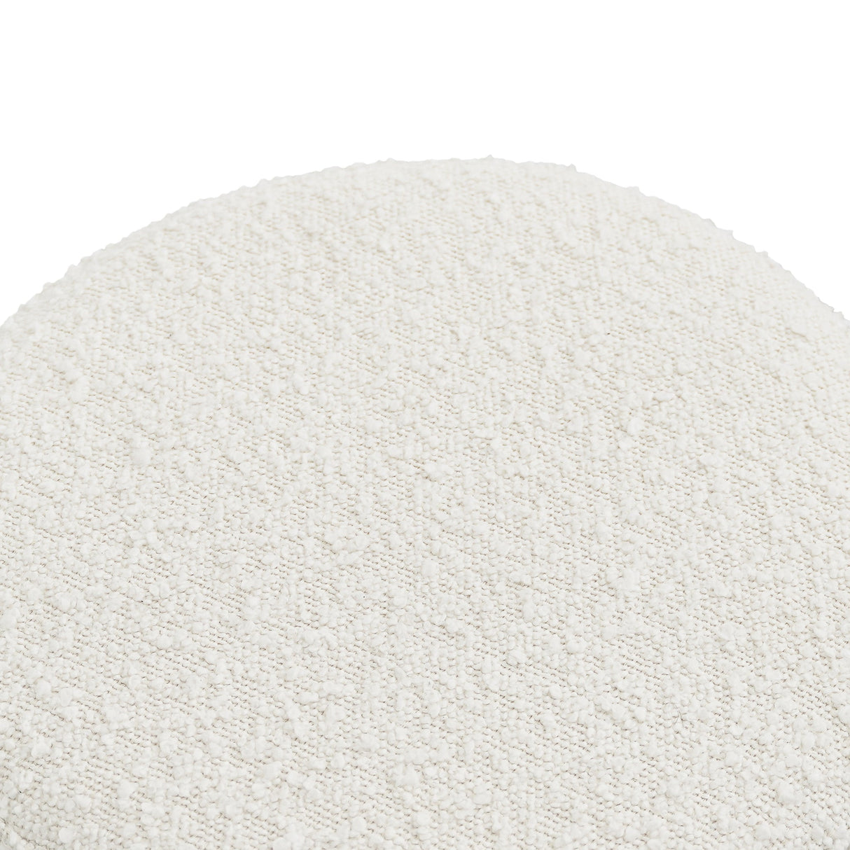 Wesley Ivory Boucle Stool from Ashcroft Furniture - Luna Furniture