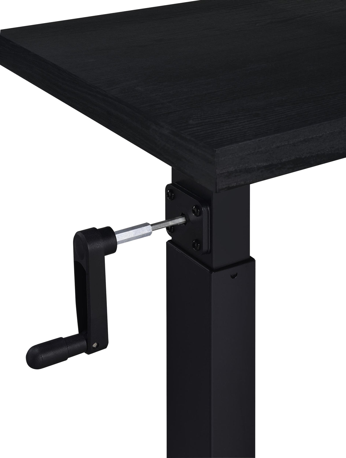 Westpark Black Height Adjustable Mobile Bedroom C-Table Side Table from Coaster - Luna Furniture