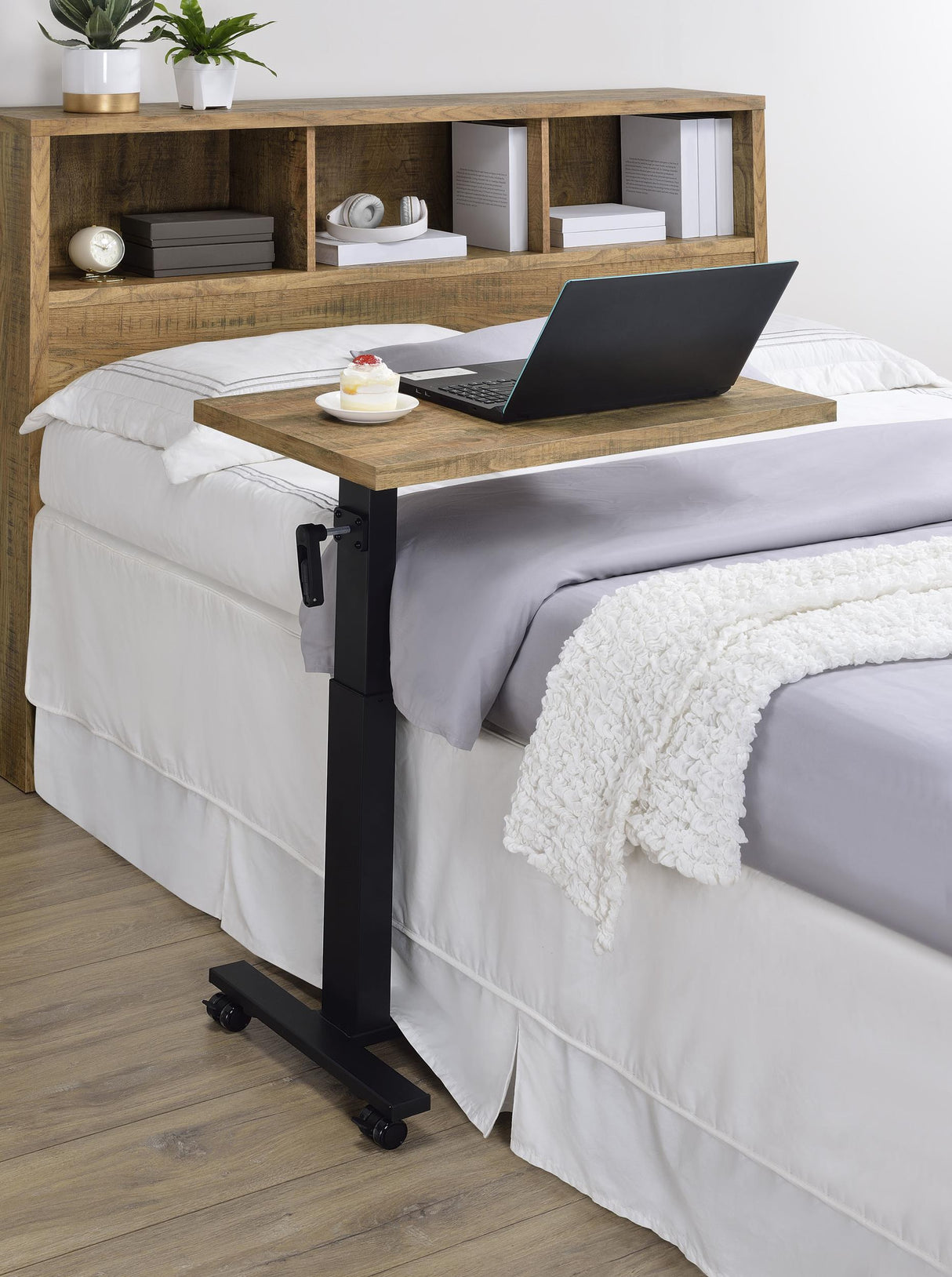 Westpark Mango Height Adjustable Mobile Bedroom C-Table from Coaster - Luna Furniture