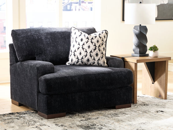 Whitmore Manor Black Pearl Oversized Chair