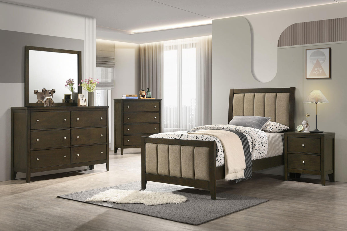 Wilkes 5-piece Twin Bedroom Set Dark Cocoa from Coaster - Luna Furniture