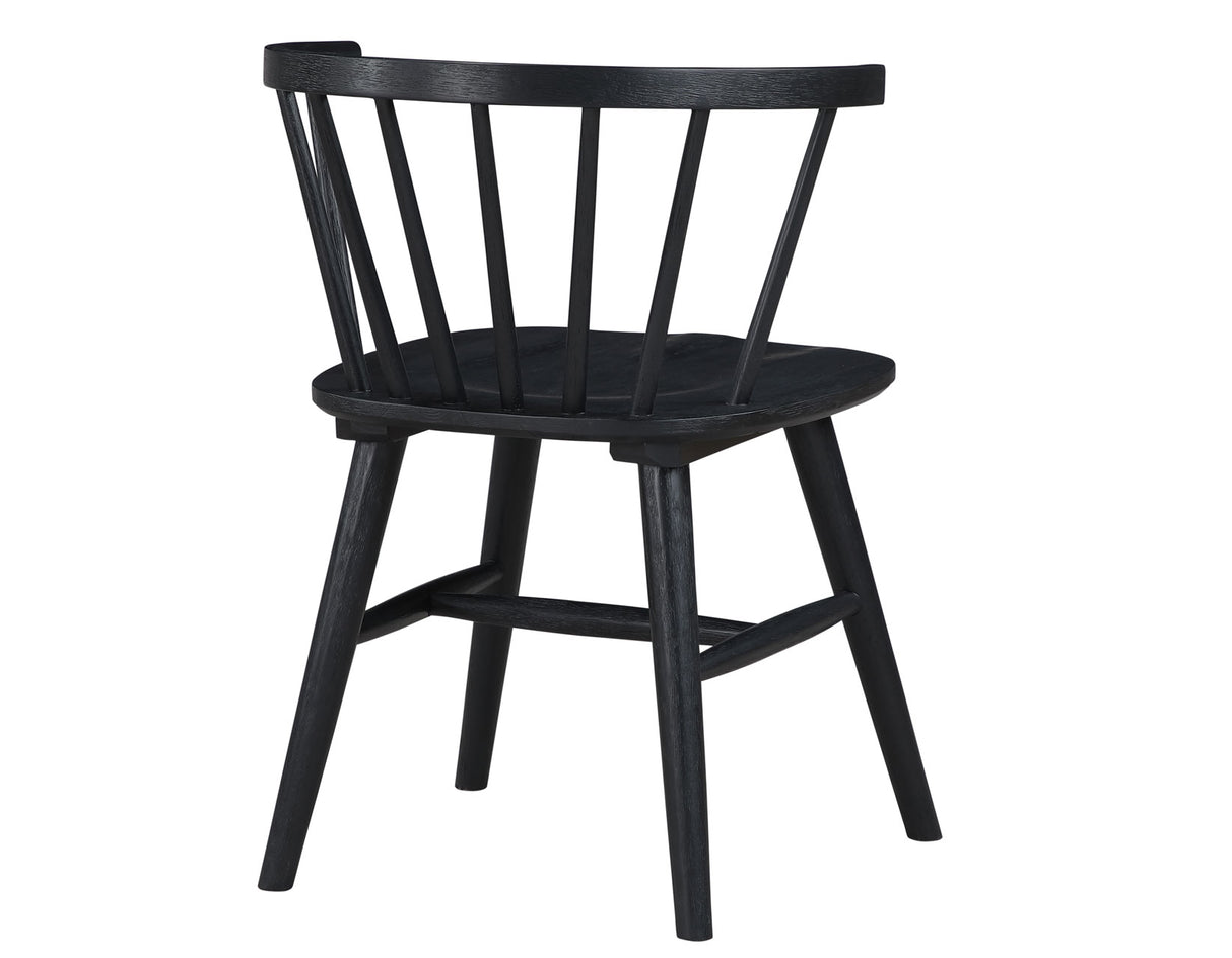 Willow Black Round Dining Room Set from Steve Silver - Luna Furniture