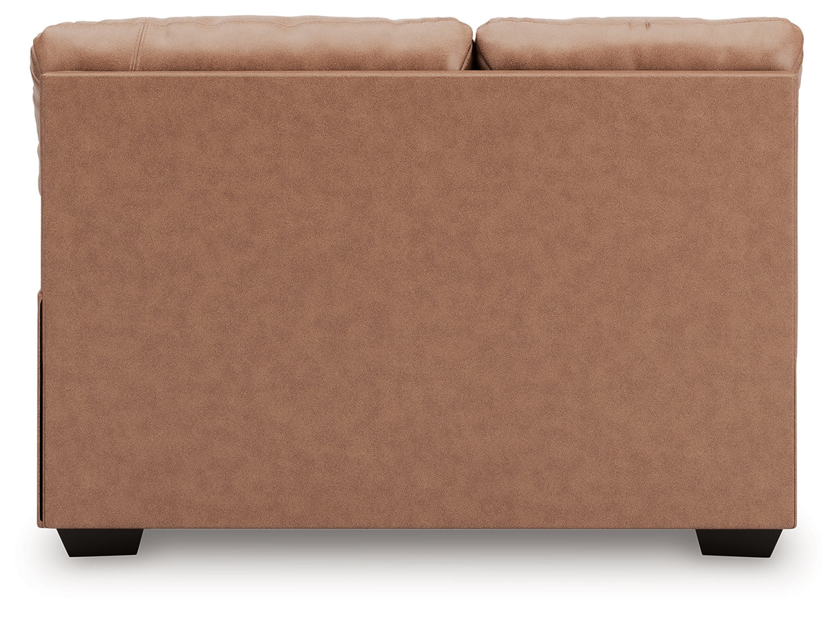 WillowBend Caramel Right-Arm Facing Loveseat from Ashley - Luna Furniture