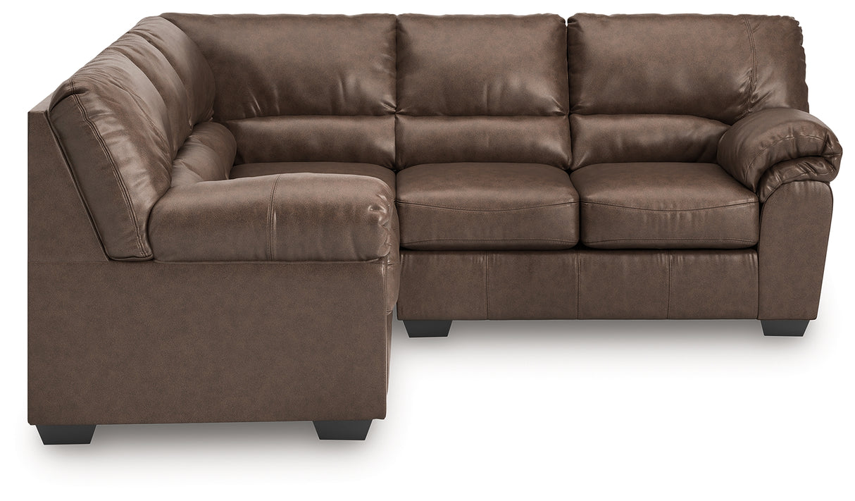 WillowBend Umber 2-Piece Sectional from Ashley - Luna Furniture
