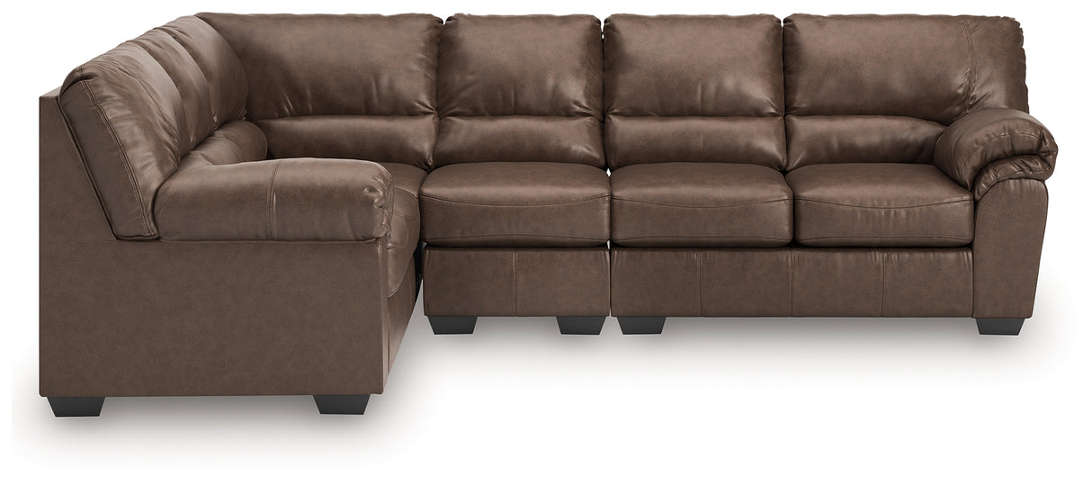 WillowBend Umber 3-Piece Sectional from Ashley - Luna Furniture