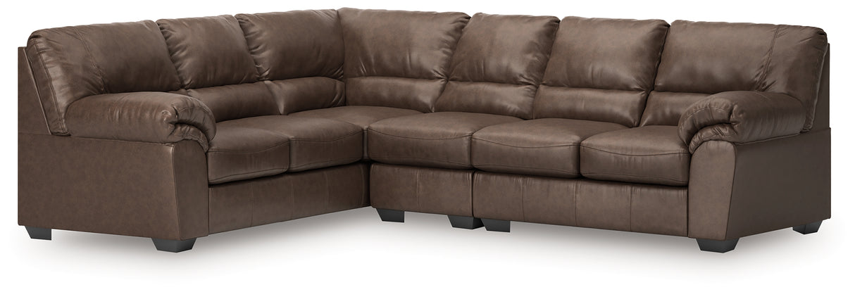 WillowBend Umber 3-Piece Sectional from Ashley - Luna Furniture