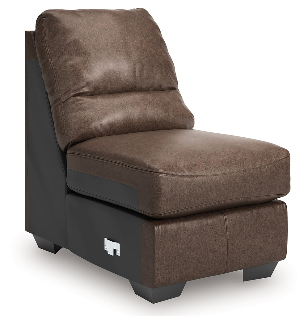 WillowBend Umber Armless Chair from Ashley - Luna Furniture