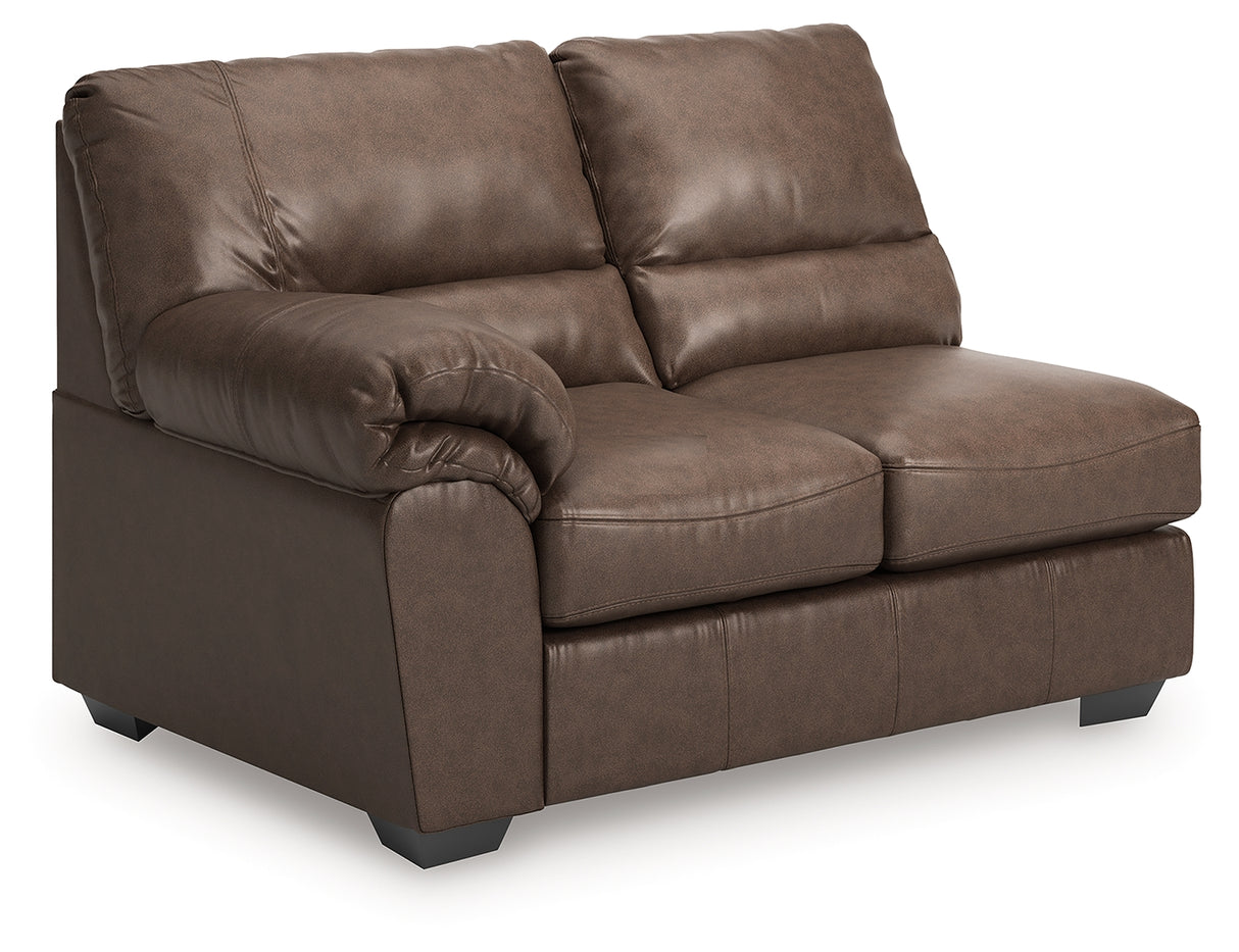 WillowBend Umber Left-Arm Facing Loveseat from Ashley - Luna Furniture
