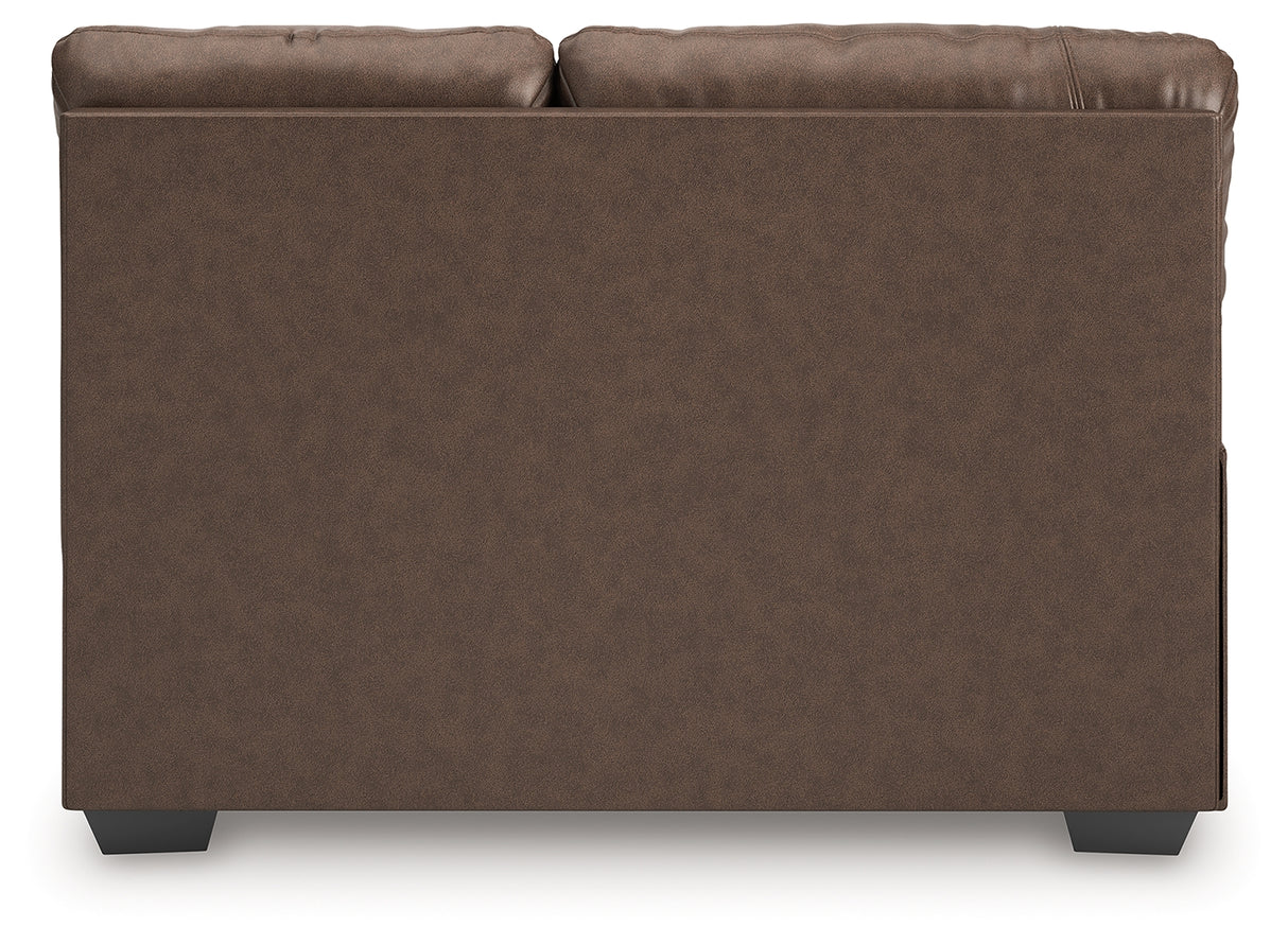 WillowBend Umber Left-Arm Facing Loveseat from Ashley - Luna Furniture