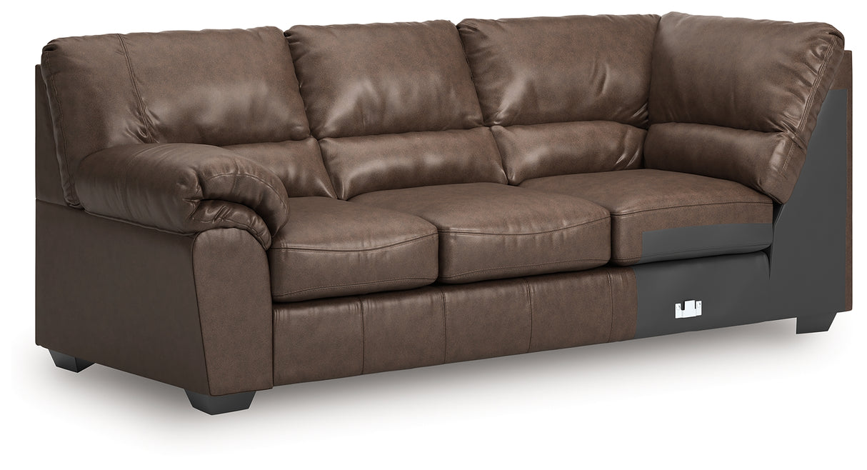 WillowBend Umber Left-Arm Facing Sofa with Corner Wedge from Ashley - Luna Furniture