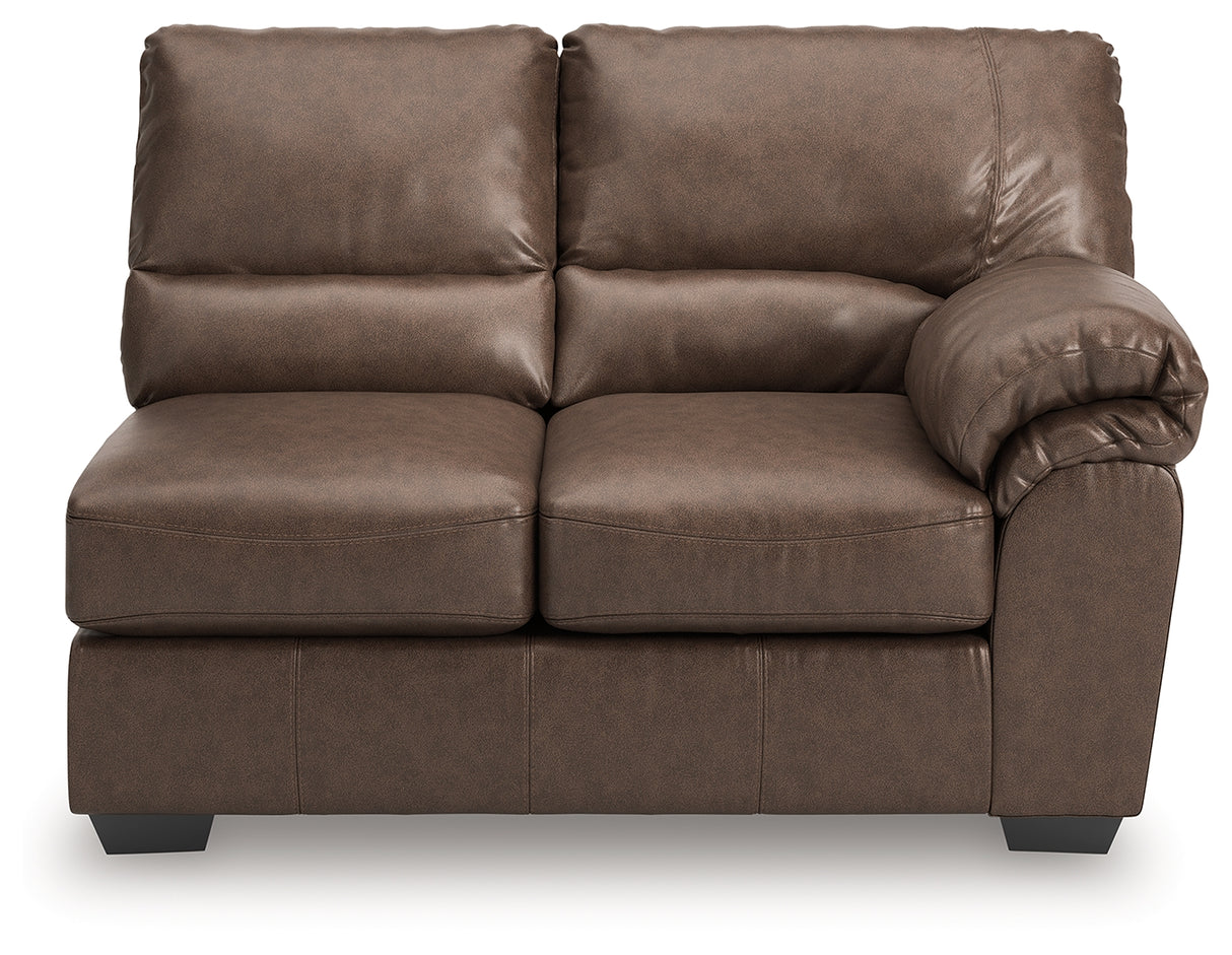 WillowBend Umber Right-Arm Facing Loveseat from Ashley - Luna Furniture