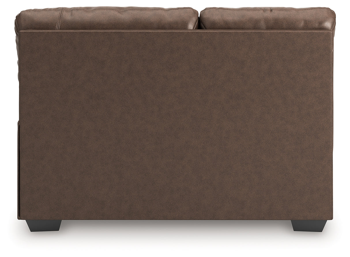 WillowBend Umber Right-Arm Facing Loveseat from Ashley - Luna Furniture