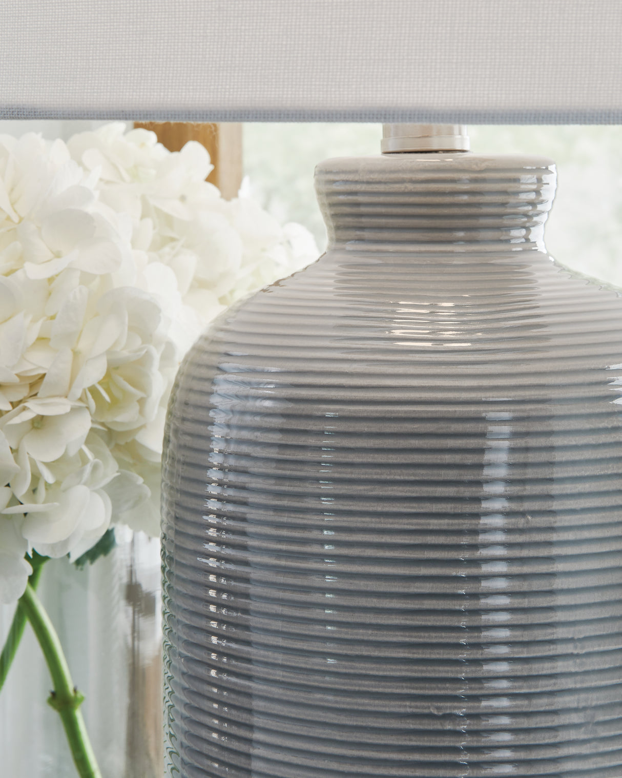 Wimlow Gray Blue Table Lamp from Ashley - Luna Furniture