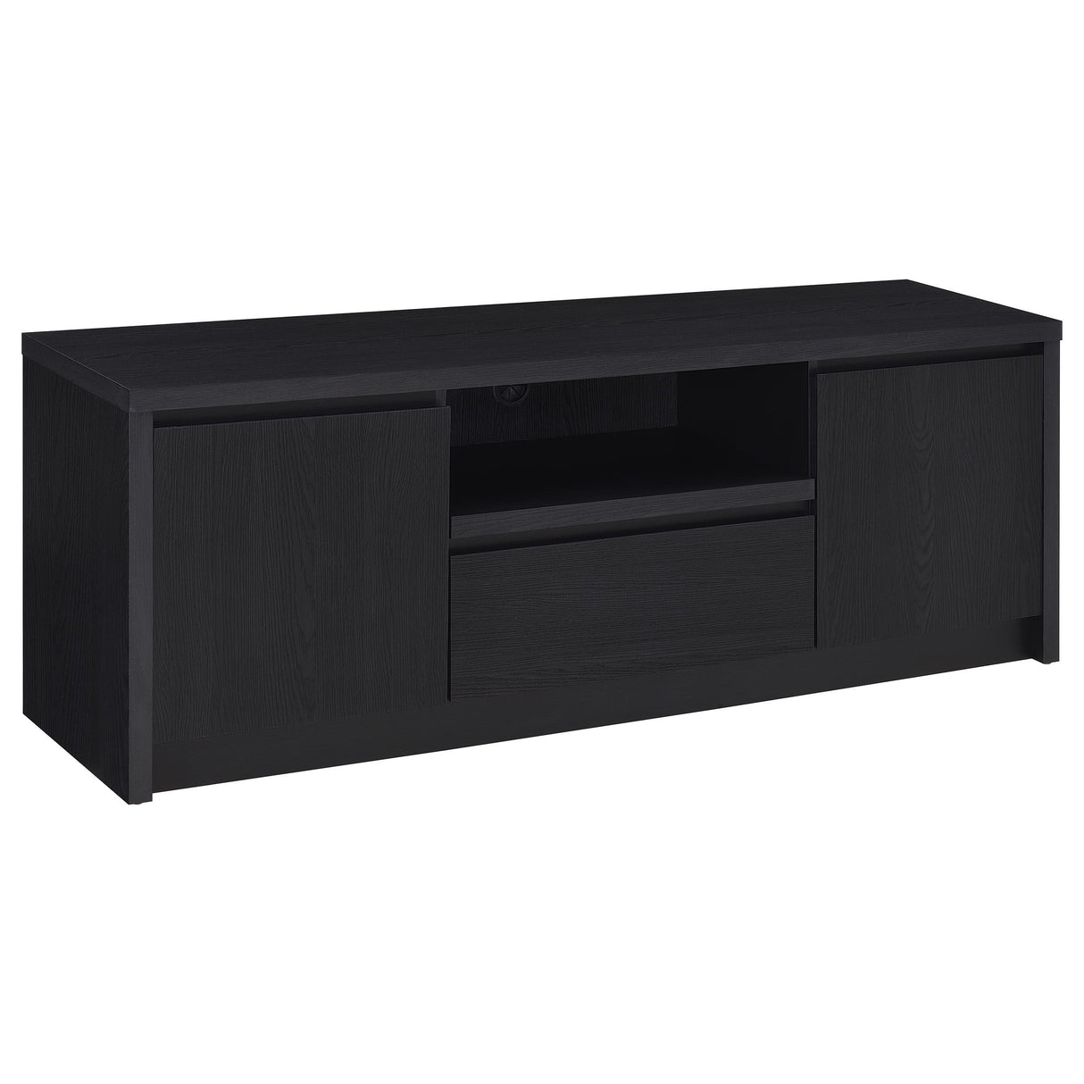 Winfield Black 3-Piece Entertainment Center 60-inch TV Stand from Coaster - Luna Furniture
