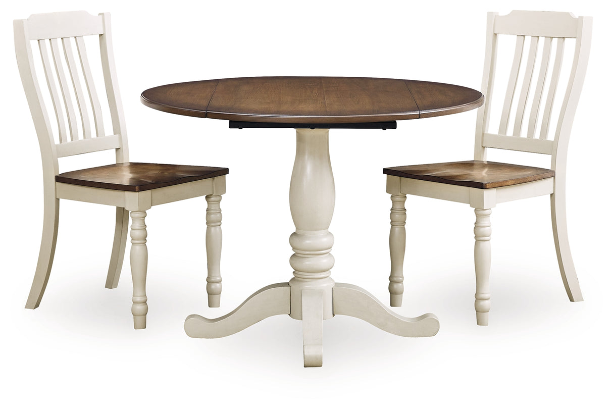 Wirloni Dining Table and 2 Chairs from Ashley Furniture - Luna Furniture