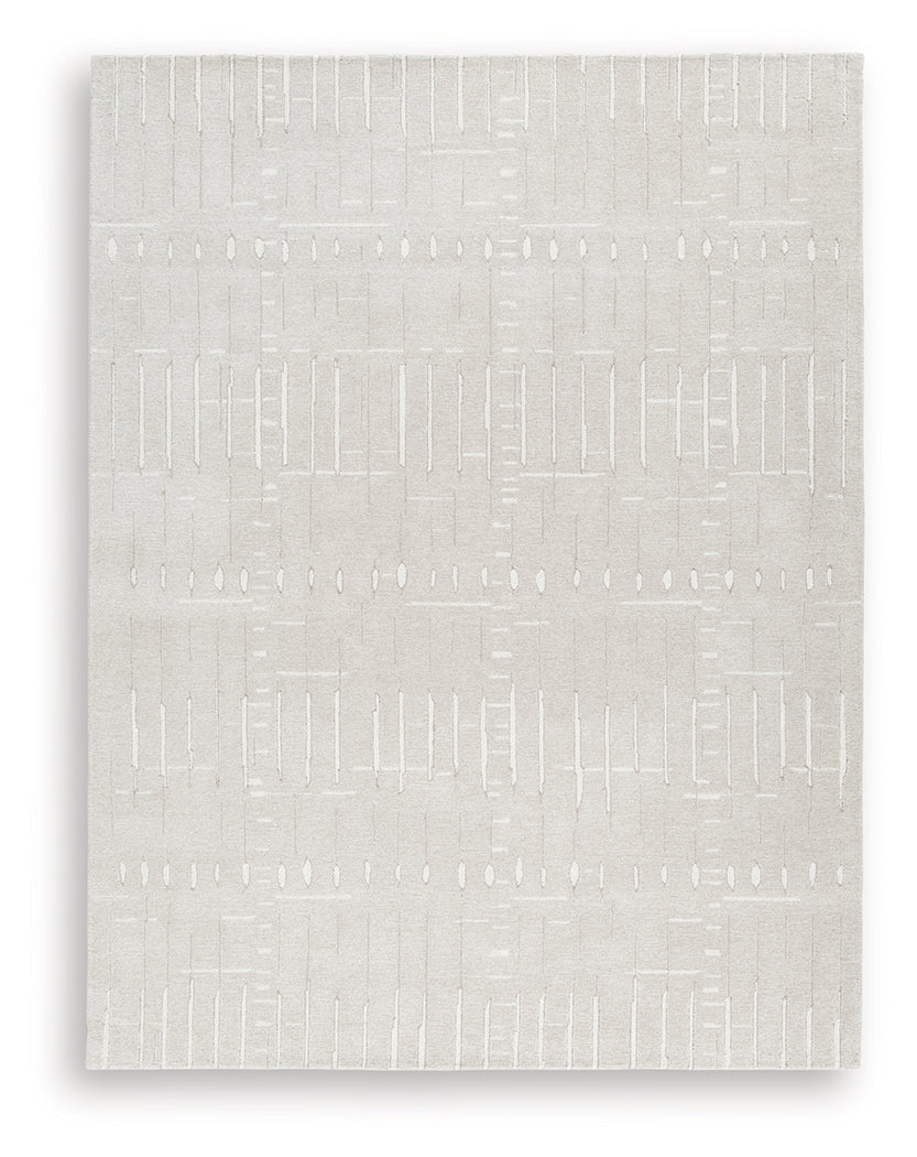 Wolbert Tan/Ivory Large Rug from Ashley - Luna Furniture