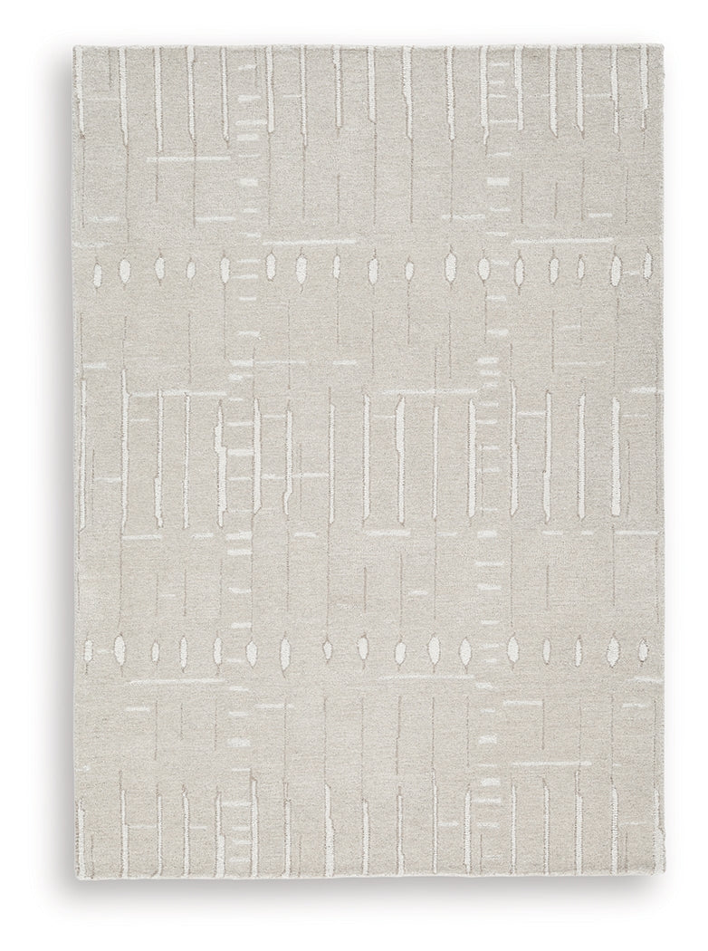 Wolbert Tan/Ivory Medium Rug from Ashley - Luna Furniture