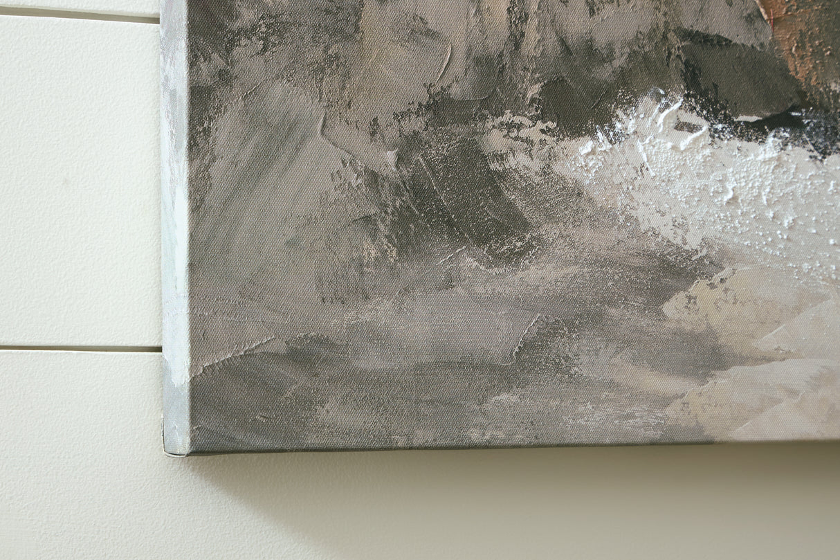 Worthner Tan/Gray/White Wall Art from Ashley - Luna Furniture
