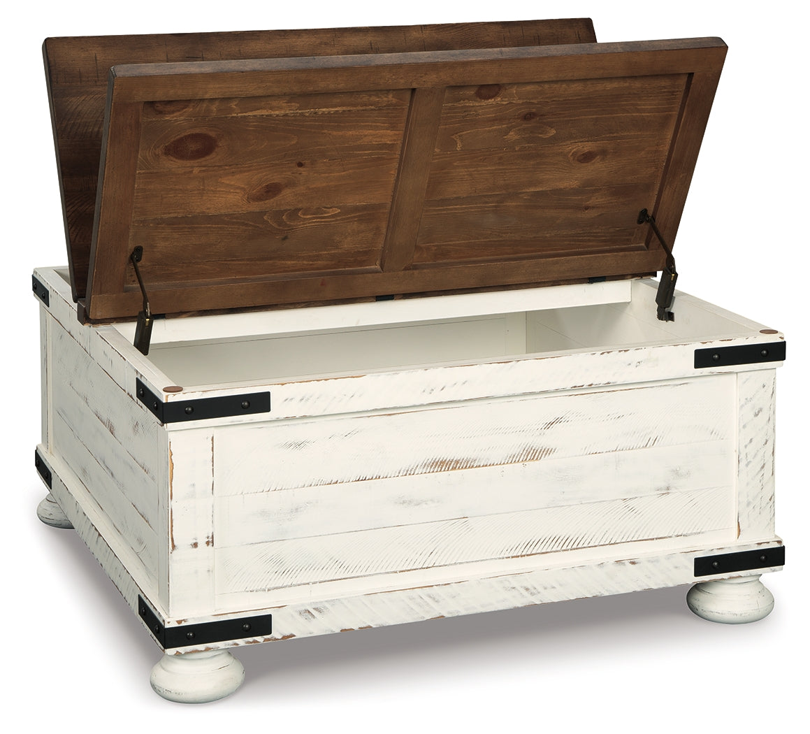 Wystfield White/Brown Coffee Table and 2 End Tables from Ashley - Luna Furniture