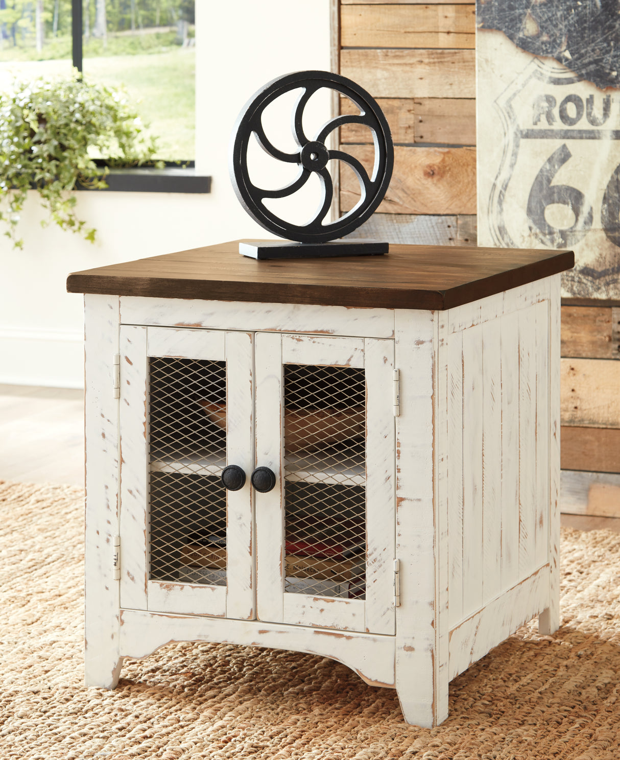 Wystfield White/Brown Coffee Table and 2 End Tables from Ashley - Luna Furniture