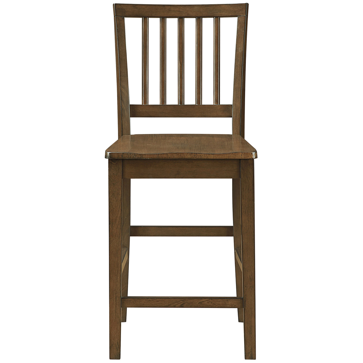 Joplin Walnut Solid Wood 24" Farmhouse Counter Height Stool, Set of 2 from Steve Silver - Luna Furniture