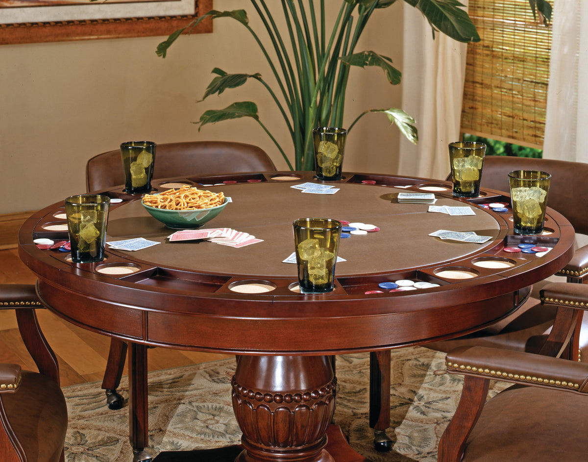 Tournament Brown Table Top and Feet from Steve Silver - Luna Furniture
