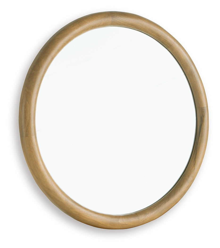 Yadiel Brown Accent Mirror from Ashley - Luna Furniture