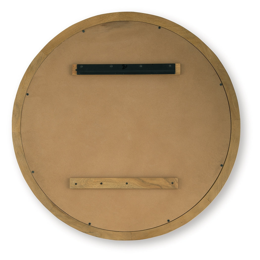 Yadiel Brown Accent Mirror from Ashley - Luna Furniture