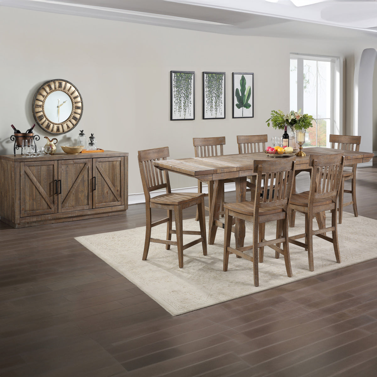 Riverdale Driftwood 24" Counter Stool, Set of 2 from Steve Silver - Luna Furniture