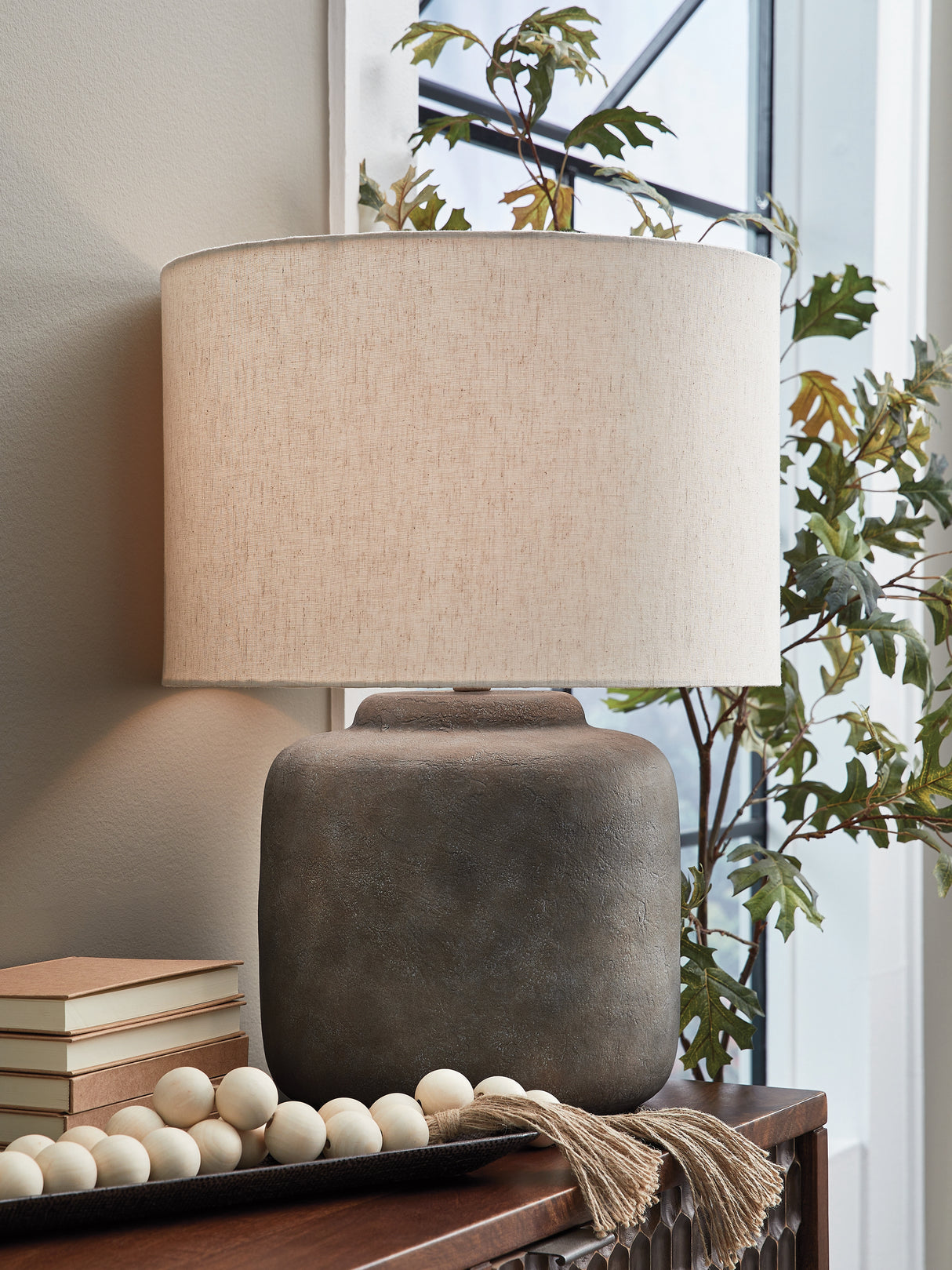 Zandophen Antique Gray Table Lamp from Ashley - Luna Furniture