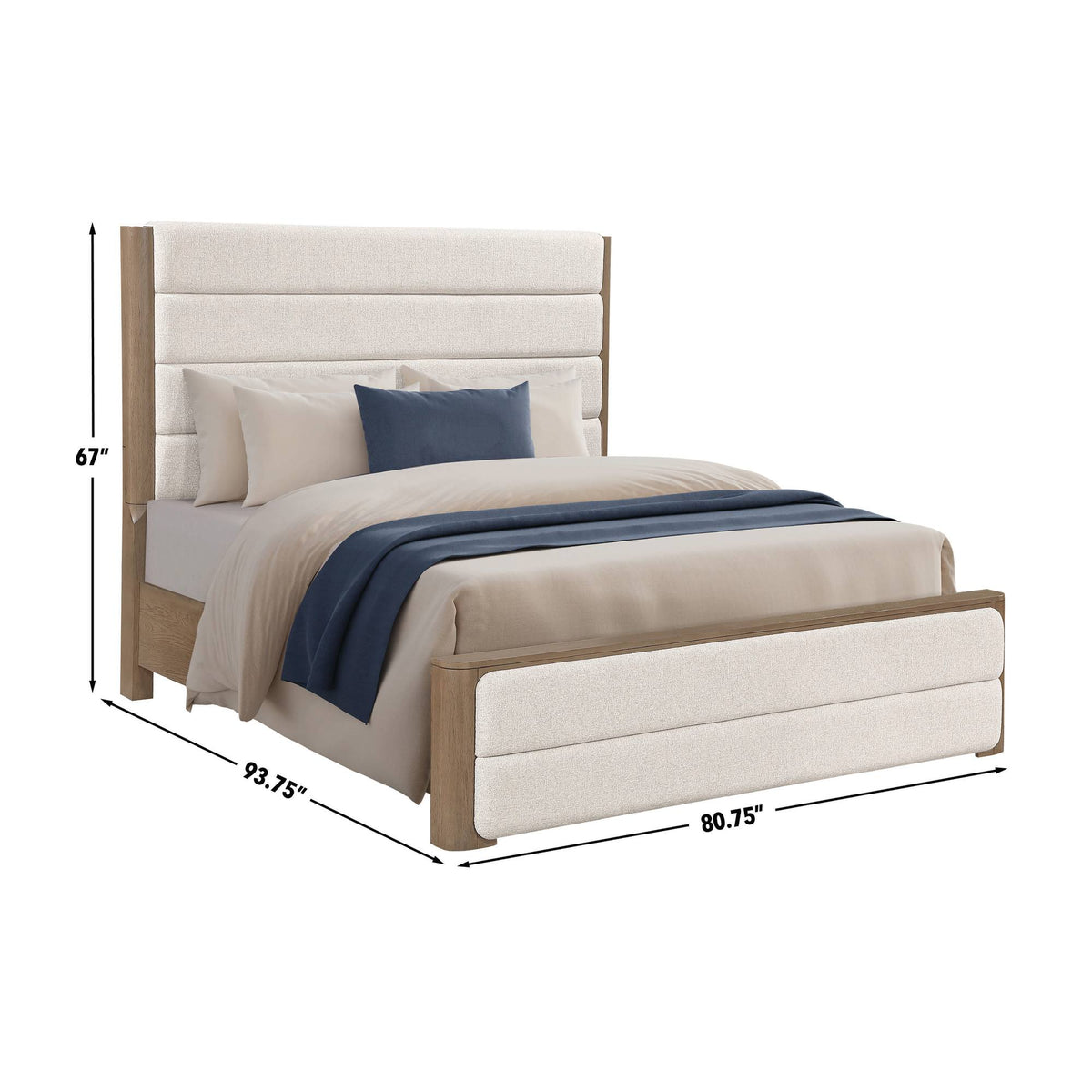 Theo Brown 4-Piece King Upholstered Bedroom Set from Steve Silver - Luna Furniture