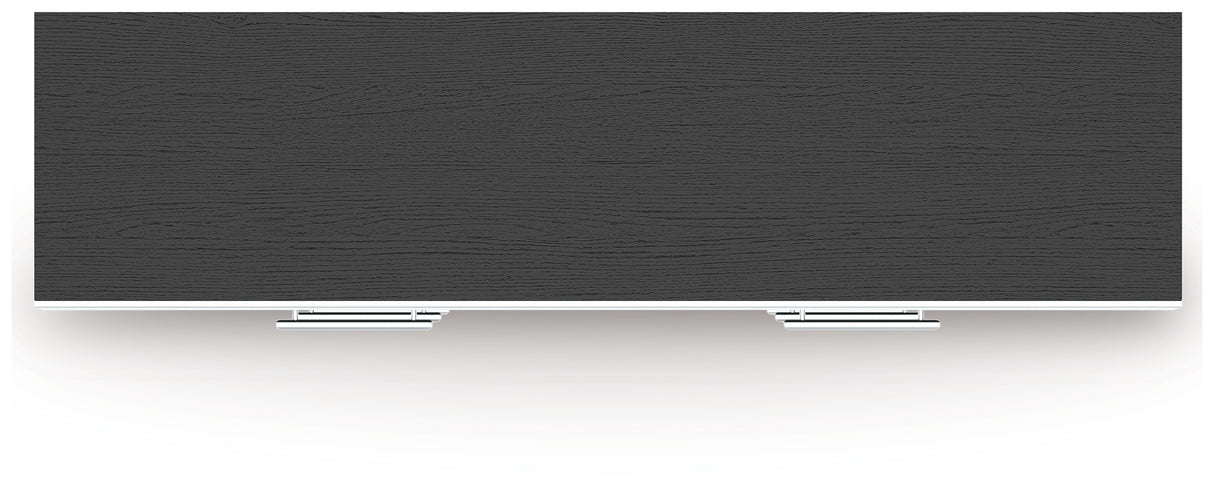 Zuraleus Black Queen Upholstered Bed, Dresser and Nightstand from Ashley - Luna Furniture